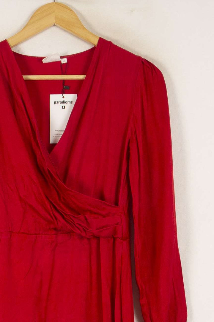 Robe Portefeuille Rouge - Taille M/38 de la marque Soi Paris | SOIB0015 - Vendu par Paradigme - Image 3