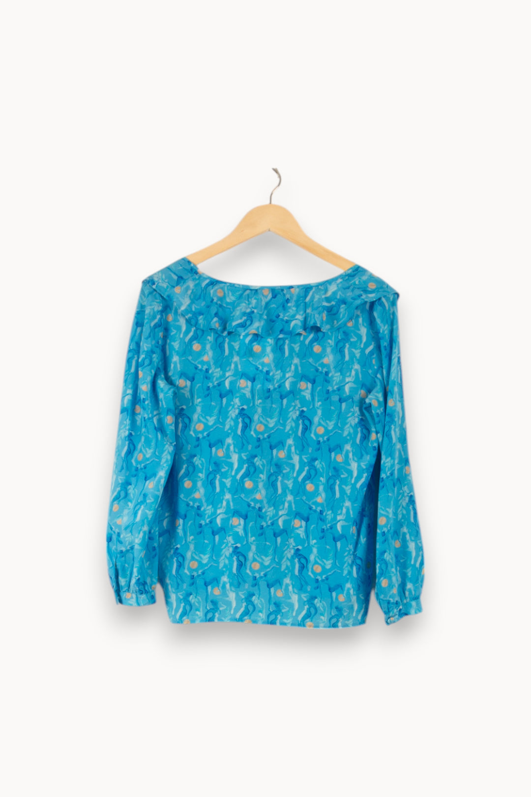 Blouse Bleue - Taille M/38 de la marque Soi Paris | SOIB0017 - Vendu par Paradigme - Image 4