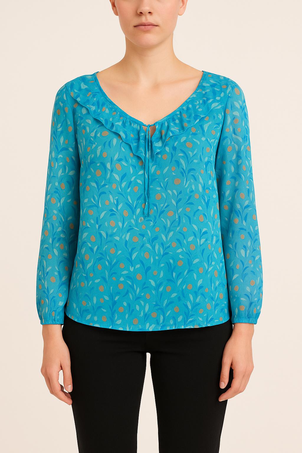 Blouse Bleue - Taille M/38 de la marque Soi Paris | SOIB0017 - Vendu par Paradigme - Image 1