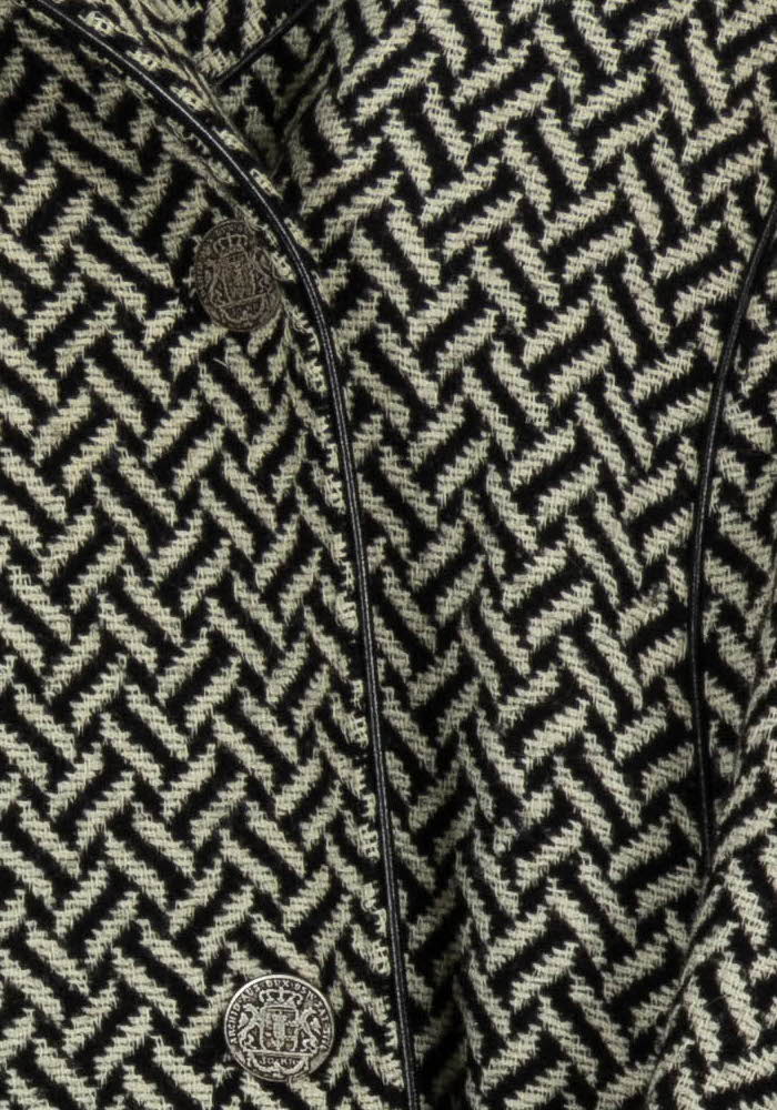Trench Noir et Beige - Taille XXXL/46 de la marque Marina Rinaldi | VEDC317 - Vendu par Paradigme - Image 3