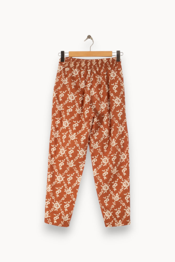 Pantalon Imprimé Marron et Blanc - Taille XS/34 de la marque Petite Mendigote | VP10 - Vendu par Paradigme - Image 4