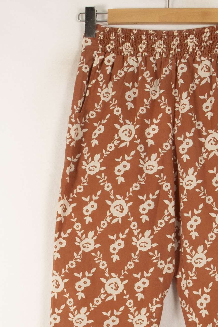 Pantalon Imprimé Marron et Blanc - Taille XS/34 de la marque Petite Mendigote | VP10 - Vendu par Paradigme - Image 3