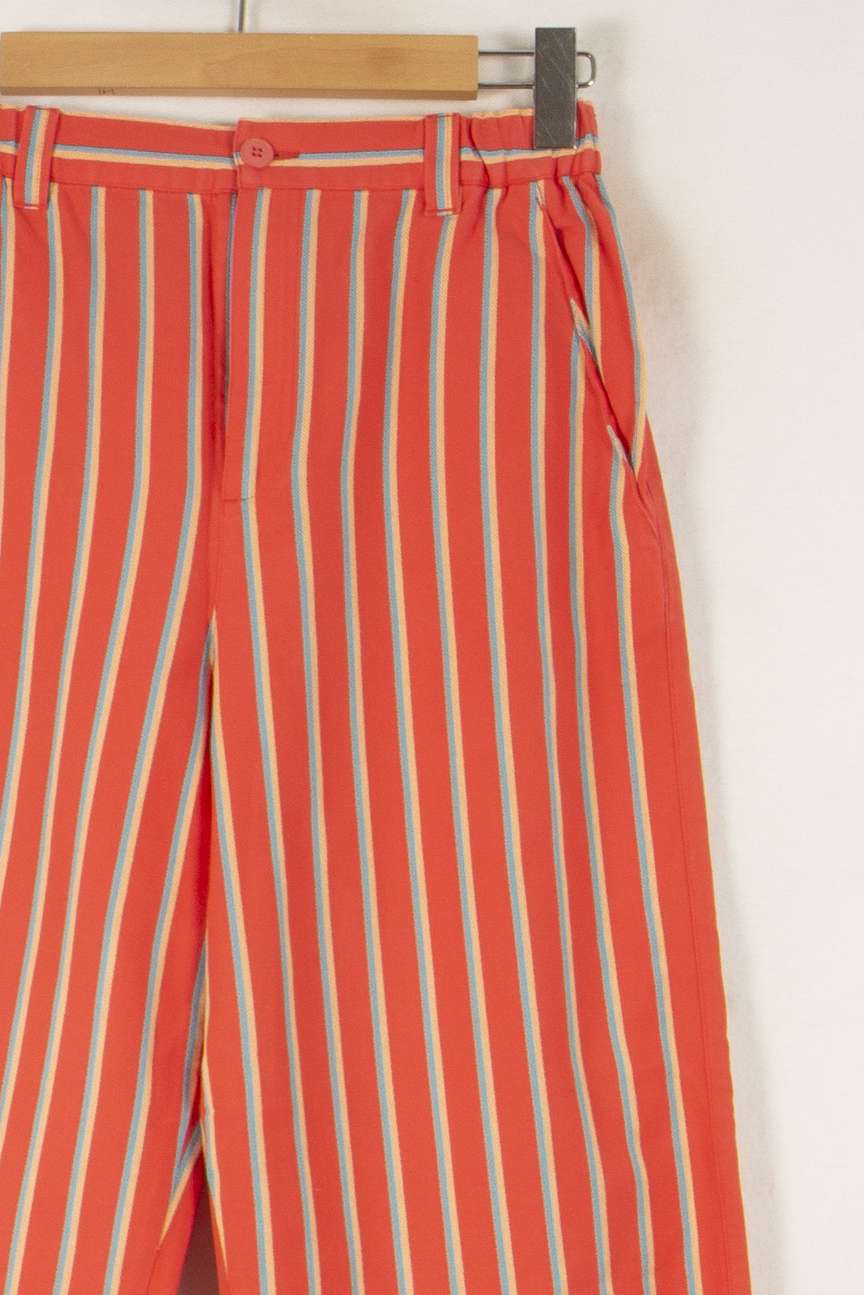 Pantalon Large Rouge et Blanc - Taille M/38 de la marque Agnès b. | VP2 - Vendu par Paradigme - Image 3