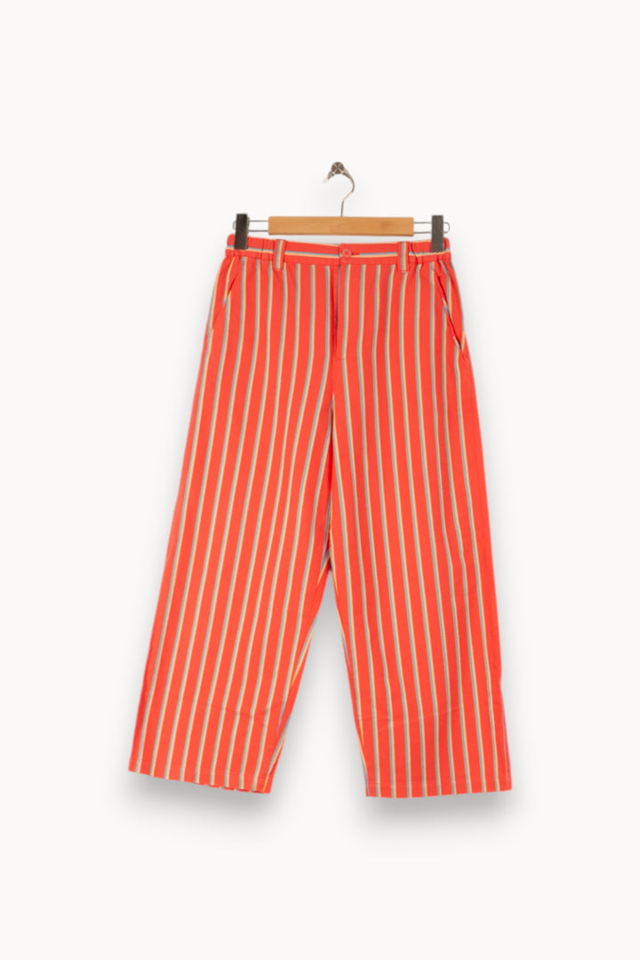 Pantalon Large Rouge et Blanc - Taille M/38 de la marque Agnès b. | VP2 - Vendu par Paradigme - Image 2