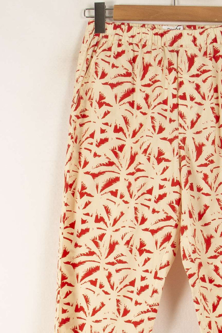 Pantalon Beige et Rouge - Taille S/36 de la marque Chloé Stora | VP7 - Vendu par Paradigme - Image 3