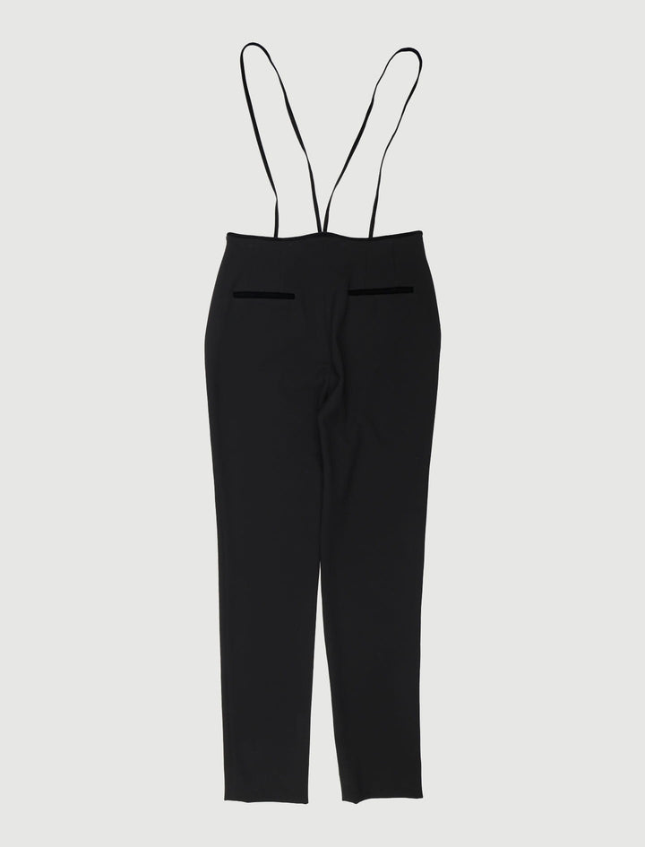 Pantalon Taille Haute À Fines Bretelles - Taille L/40