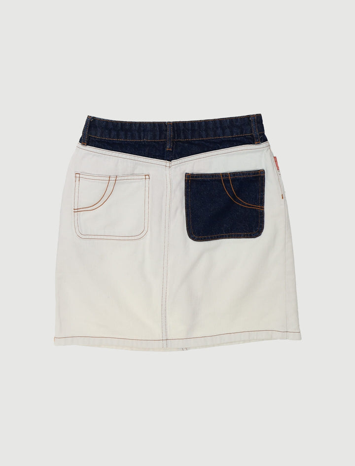 Jupe Courte En Denim Multicolore - Taille S/36