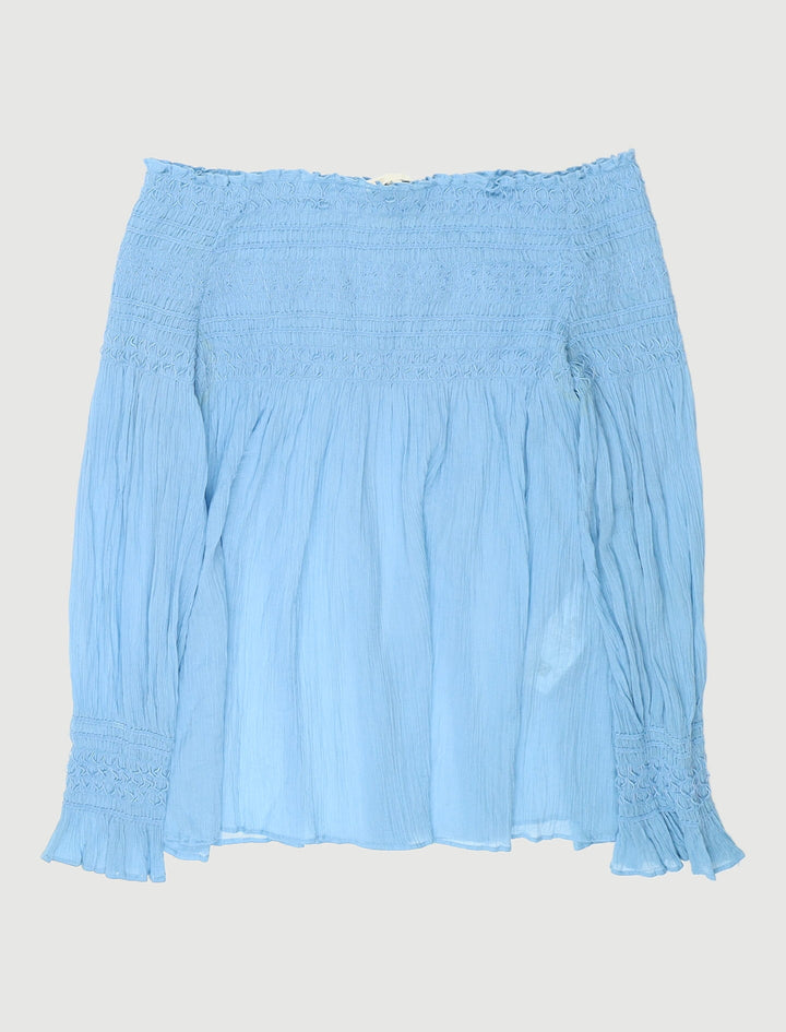 Top Plissé Aux Épaules Dénudées - Taille L/40
