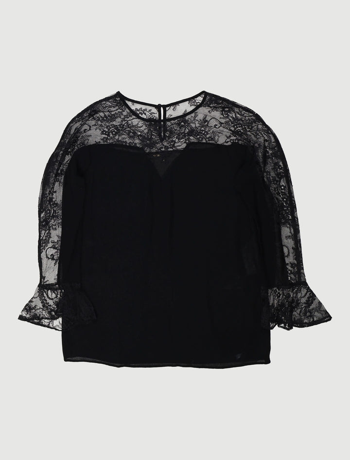 Top Fluide Avec Dentelle - Taille M/38