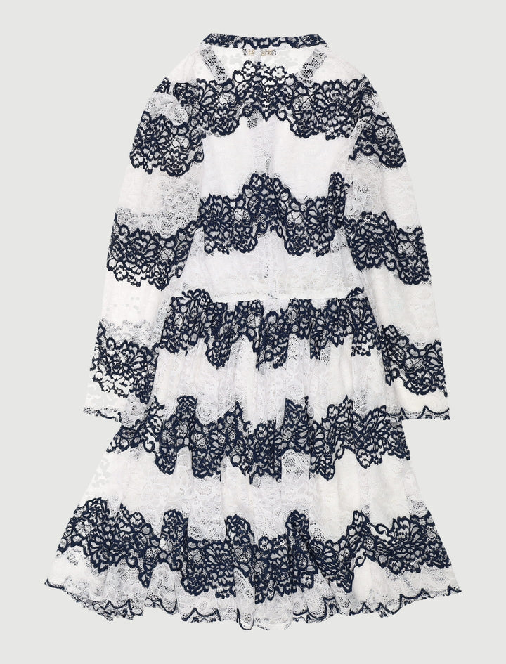 Robe En Dentelle Bicolore - Taille M/38