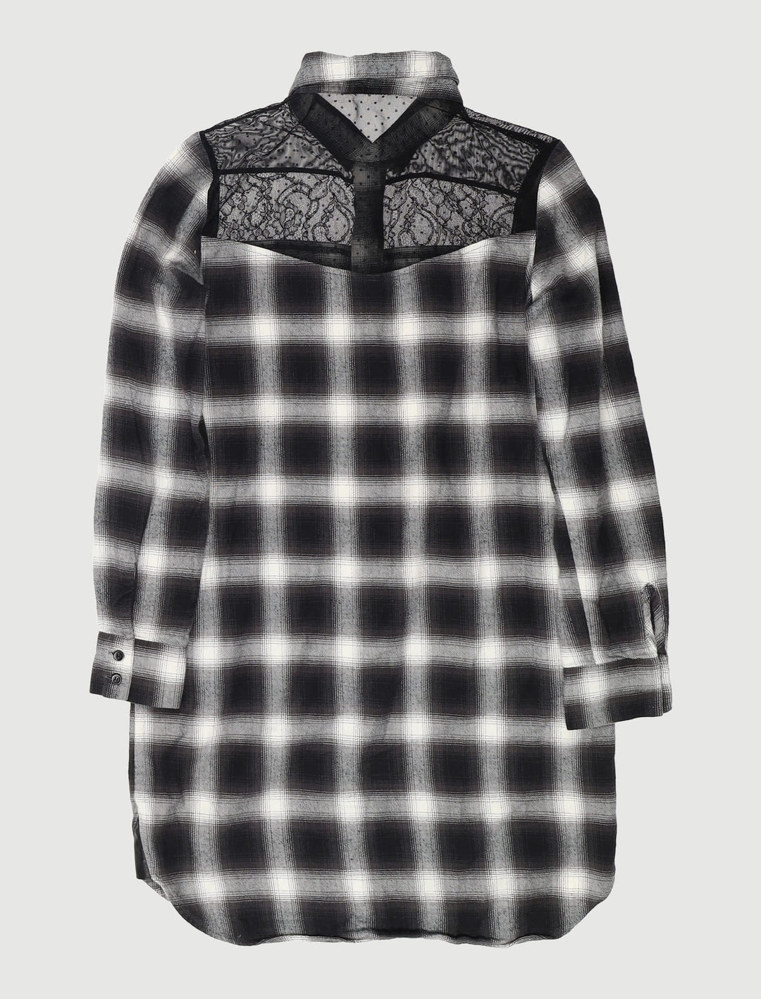Robe Chemise Avec Détails En Dentelle - Taille M/38