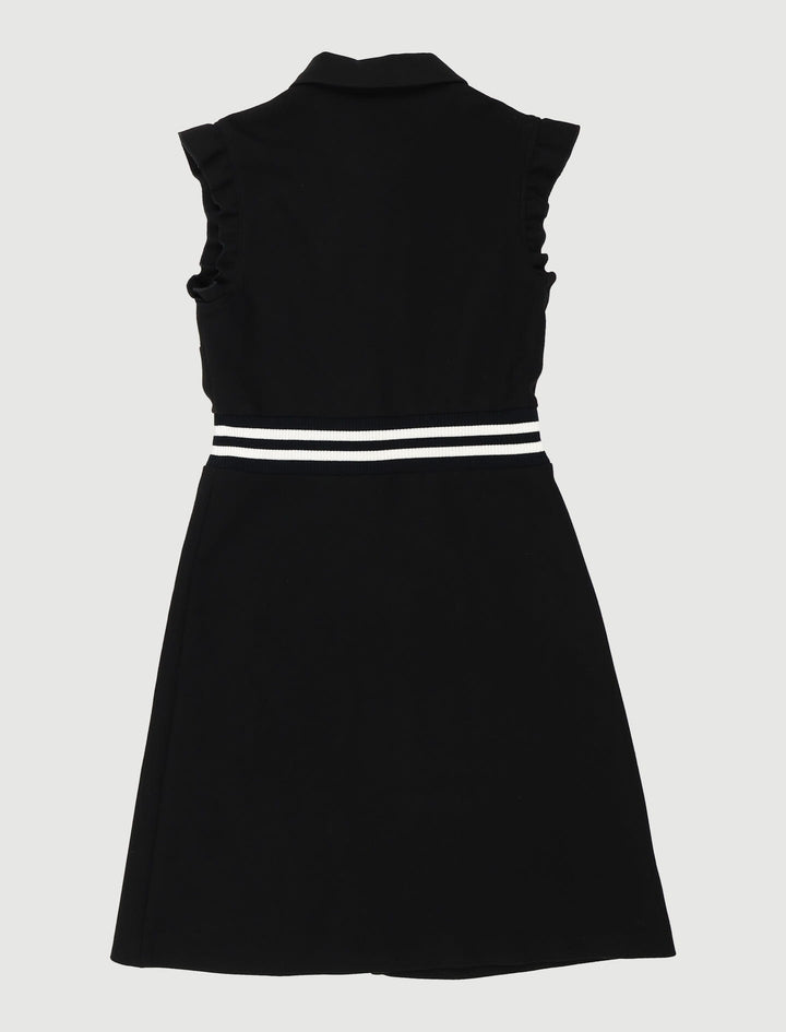Robe Trapèze En Crêpe Avec Volants - Taille M/38