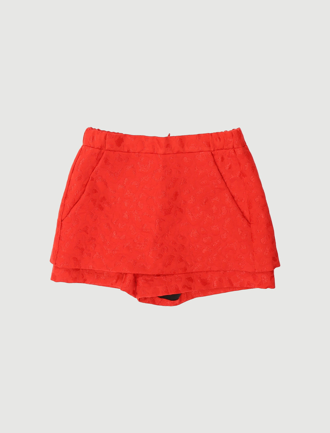 Short En Jacquard Avec Motifs Léopard - Taille S/36