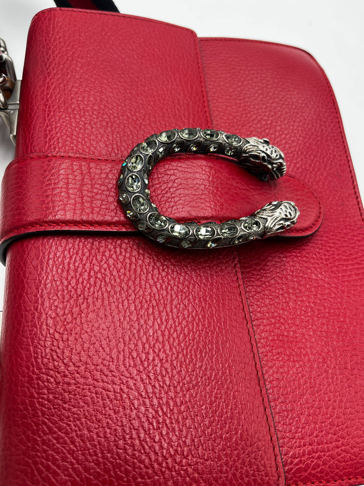 Gucci Dionysus Bamboo Top Handle Bag Leather