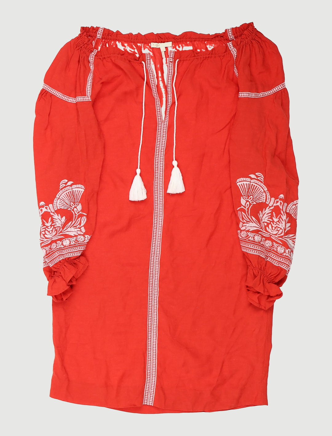 Robe Avec Broderies Contrastantes - Taille M/38