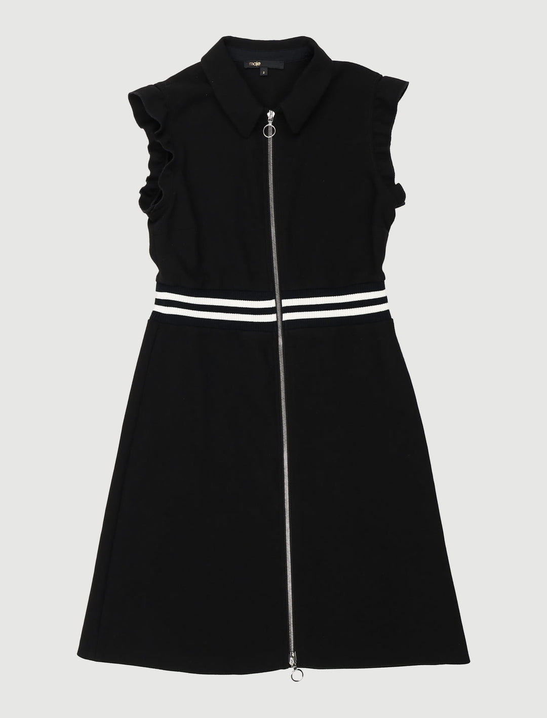 Robe Trapèze En Crêpe Avec Volants - Taille M/38