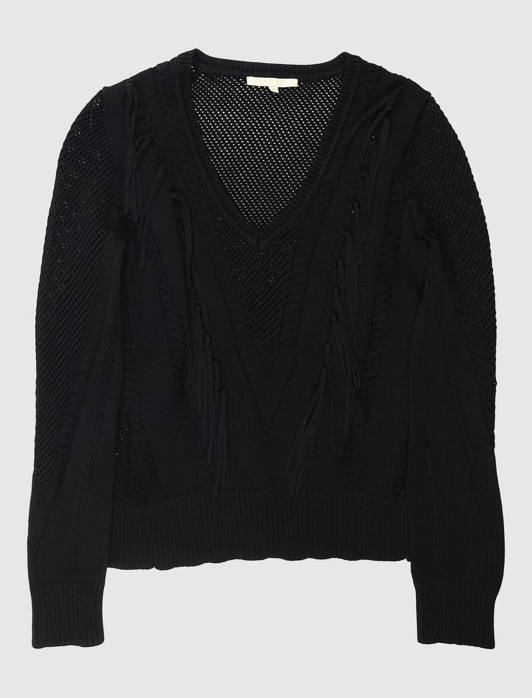 Pull En Maille Fantaisie Avec Franges - Taille M/38