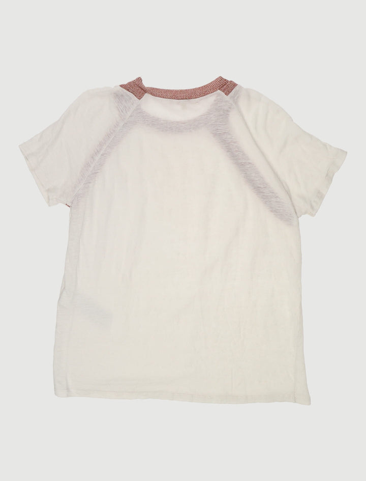 Tee-Shirt En Lin Avec Détail Lurex - Taille L/40