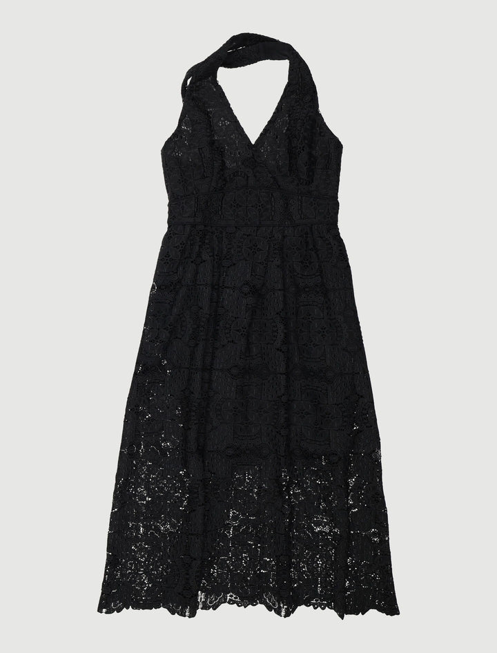 Robe Longue En Guipure De Dentelle - Taille M/38