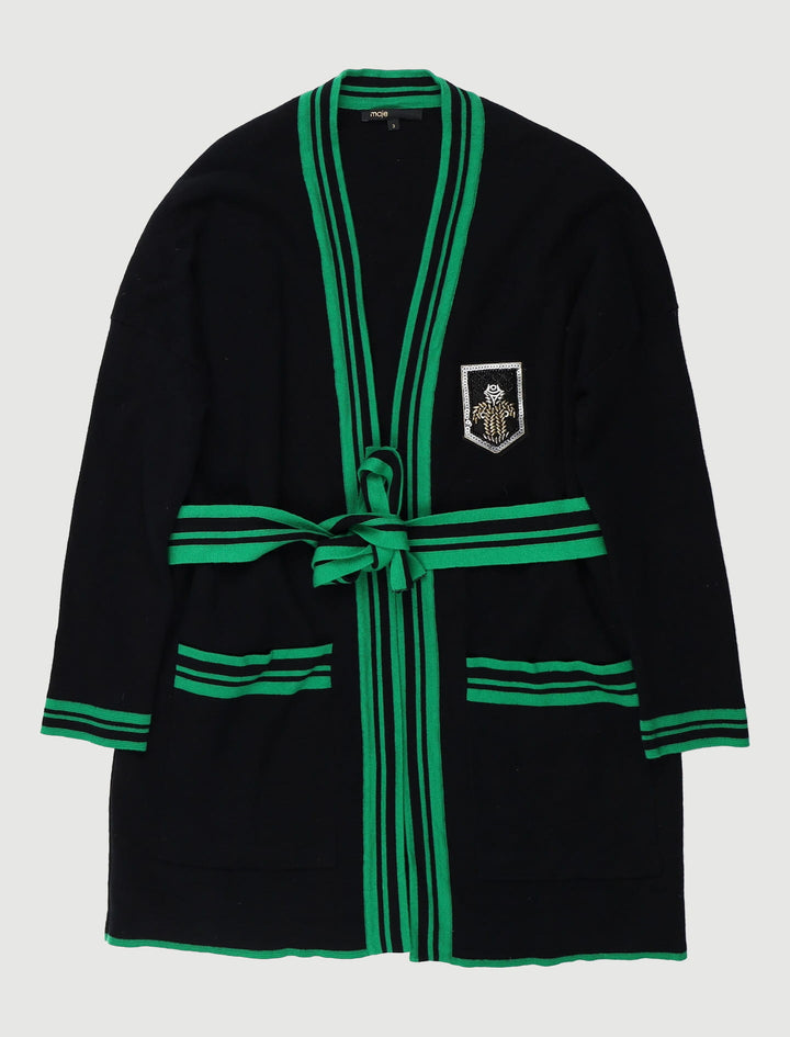 Gilet Mi-Long Avec Écusson - Taille L/40