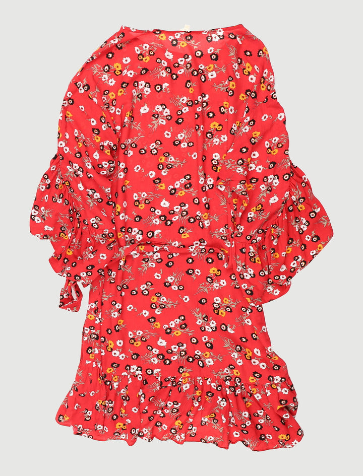 Robe Imprimée Avec Volants - Taille M/38