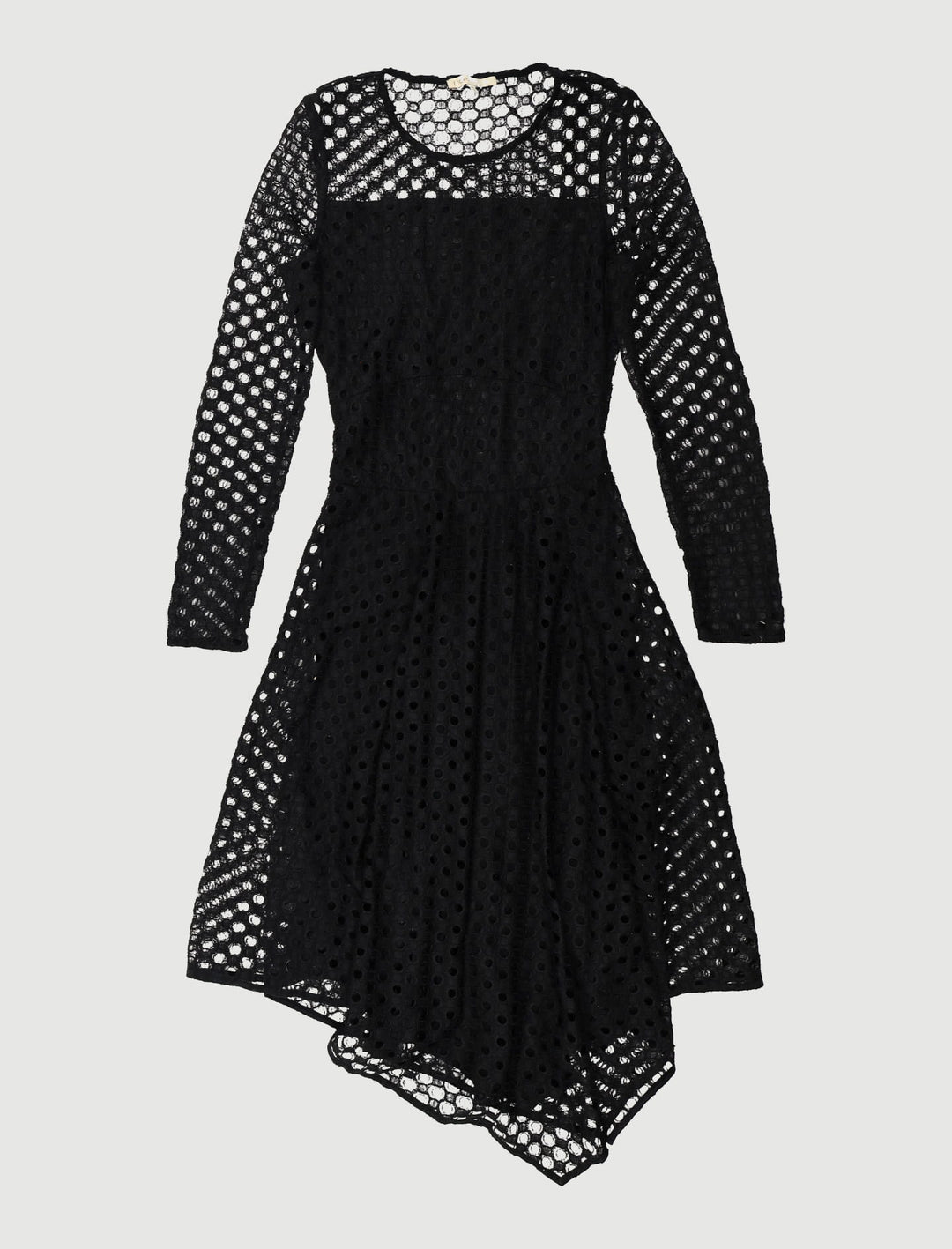Robe Longue Asymétrique En Dentelle - Taille S/36