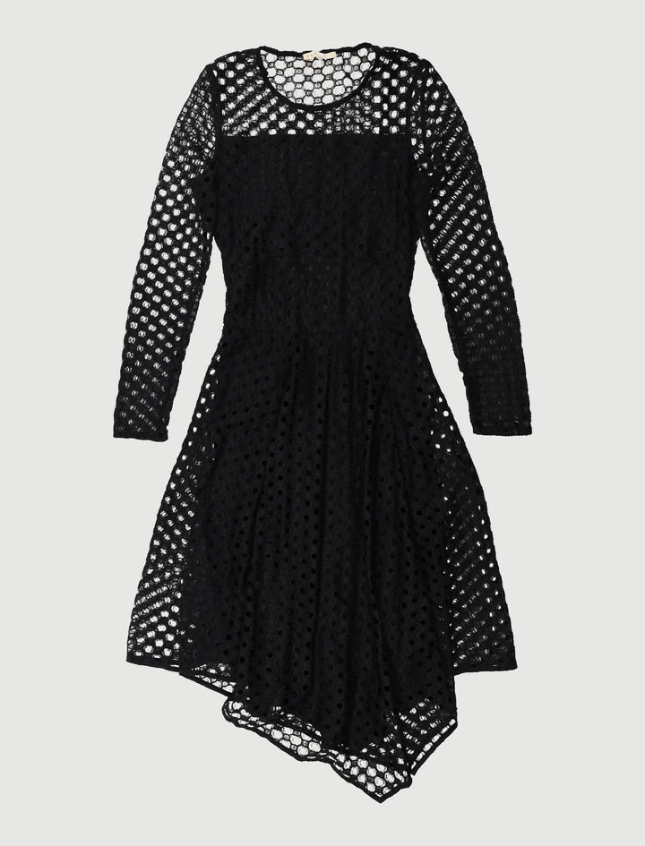 Robe Longue Asymétrique En Dentelle - Taille S/36