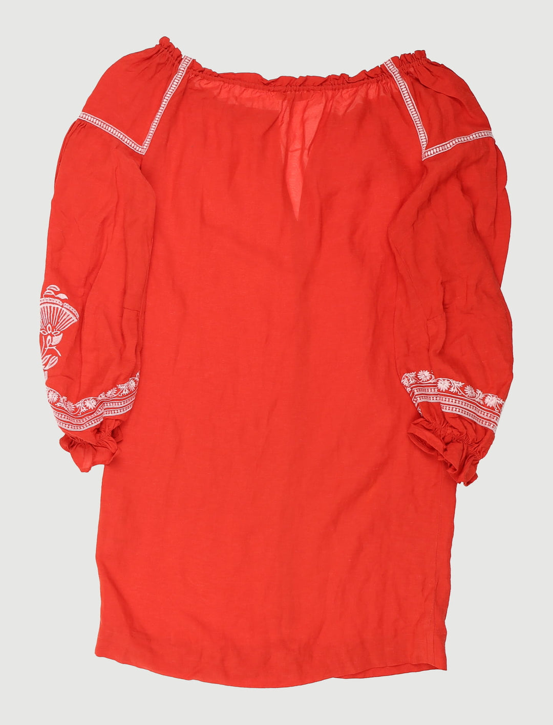 Robe Avec Broderies Contrastantes - Taille M/38