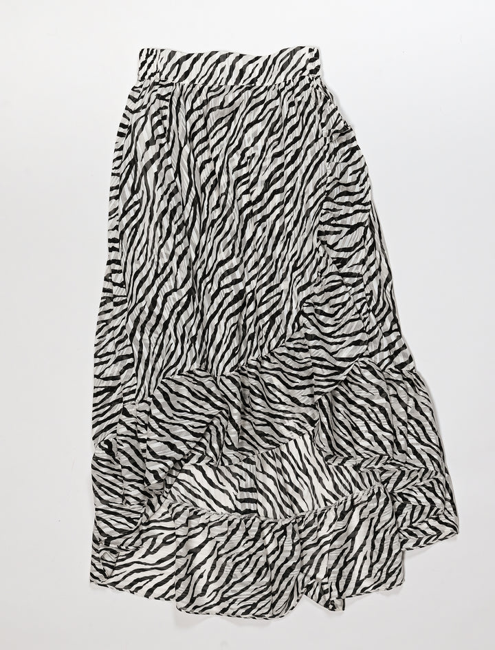 Jupon En Jacquard Imprimé Zèbre - Taille XS/34