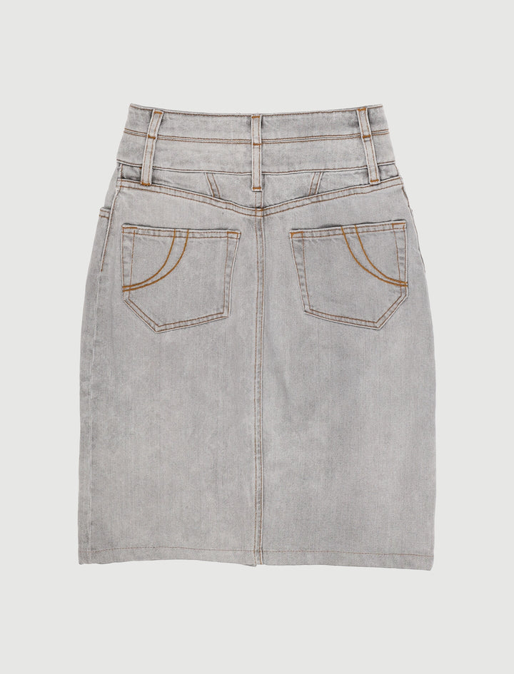 Jupe Crayon En Jean - Taille XS/34
