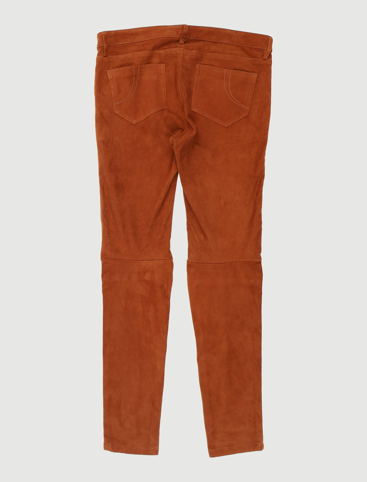 Pantalon En Chèvre Velours - Taille L/40