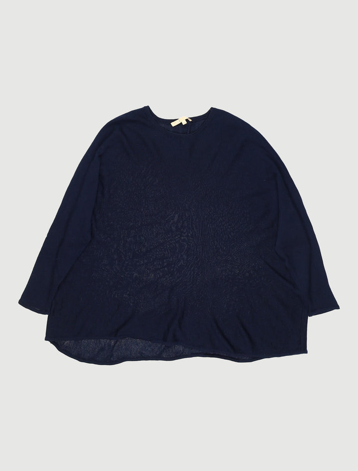 Pull Oversize En Laine Marin - Taille T.U.