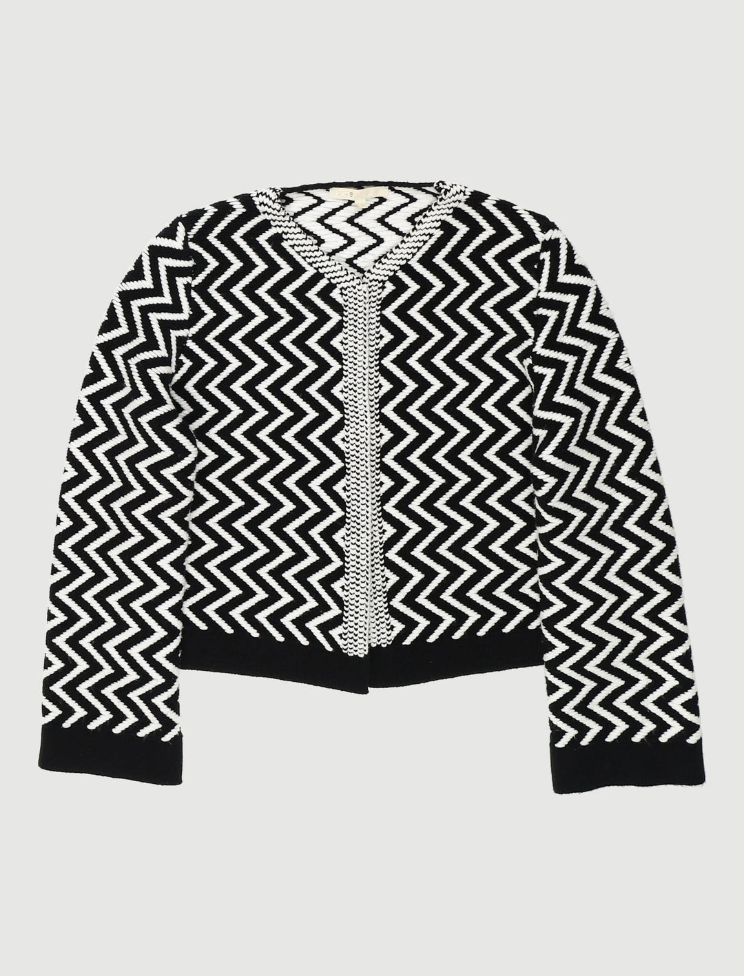 Cardigan Court En Maille Jacquard - Taille M/38