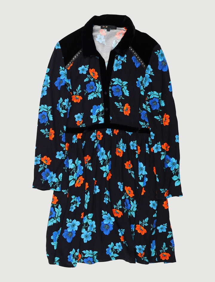 Robe Plissée Imprimée - Taille S/36