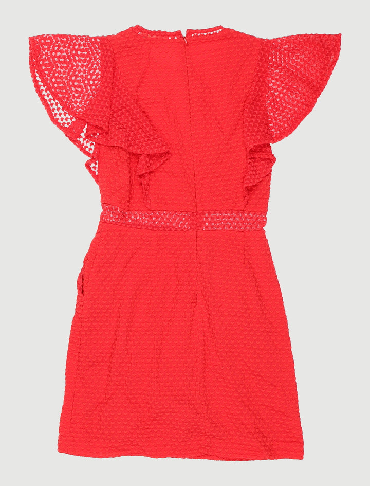 Robe Droite En Dentelle Fantaisie - Taille S/36