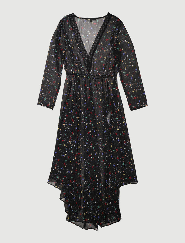 Robe Longue En Mousseline Imprimée - Taille L/40