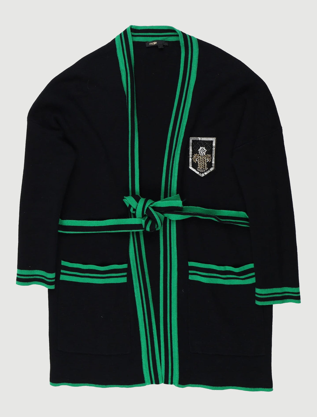 Gilet Mi-Long Avec Écusson - Taille S/36