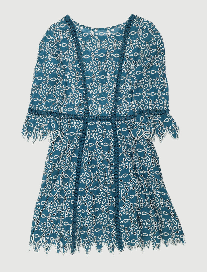 Robe Courte En Guipure - Taille S/36