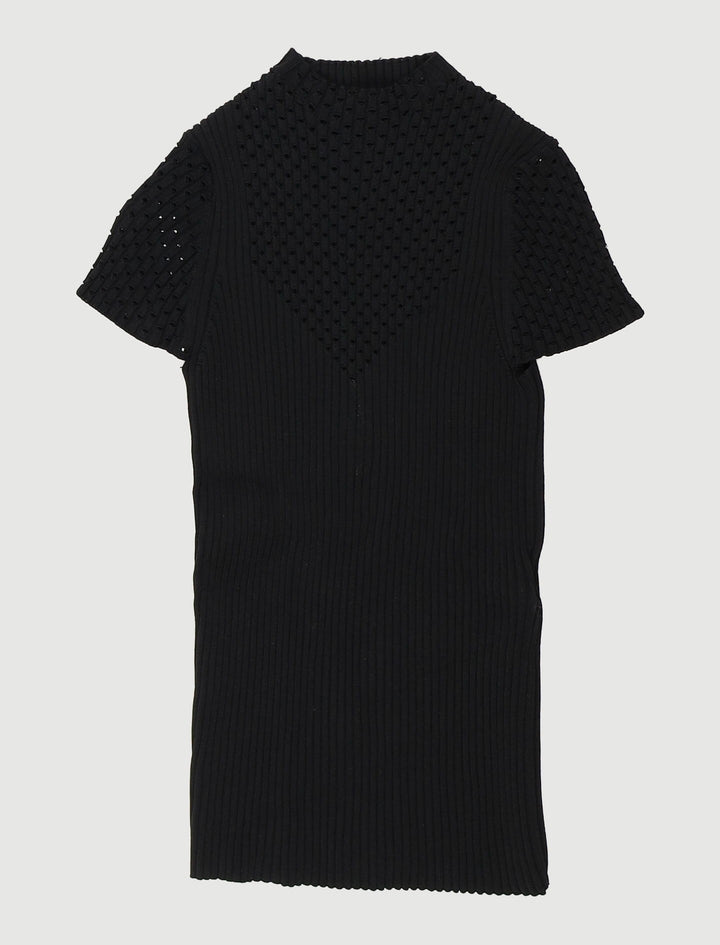 Pull En Maille Côtelée Avec Jours - Taille S/36