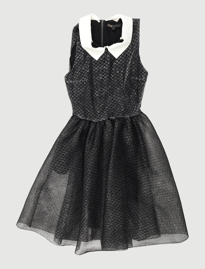 Robe Sans Manches En Tulle Et Lurex - Taille S/36