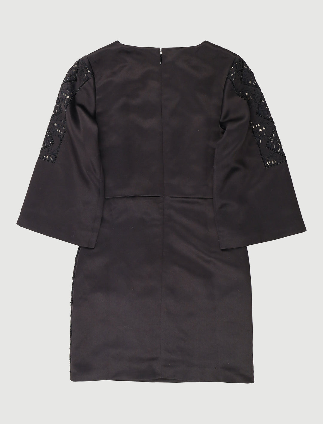 Robe Courte En Satin Brodée De Perles - Taille S/36