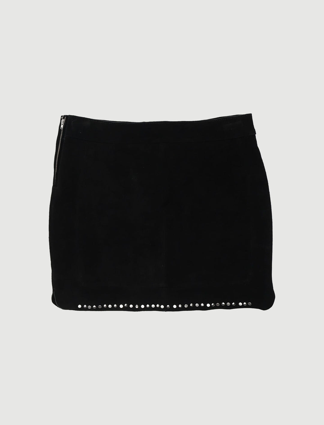 Jupe Courte En Chèvre Velours - Taille S/36