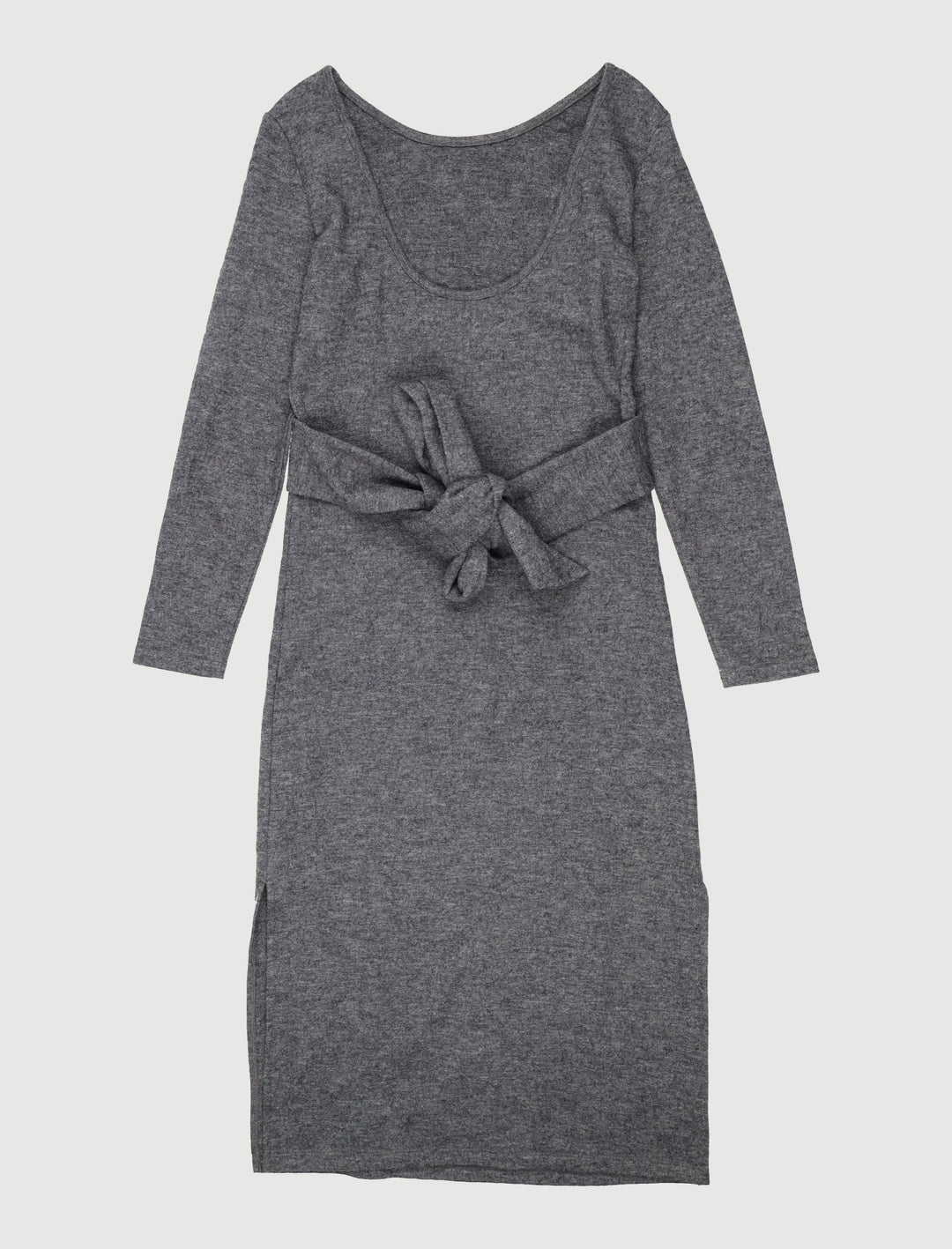 Robe Ceinturée En Maille De Laine - Taille M/38