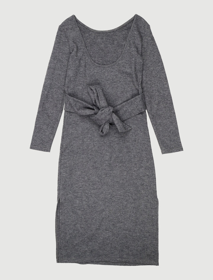 Robe Ceinturée En Maille De Laine - Taille M/38