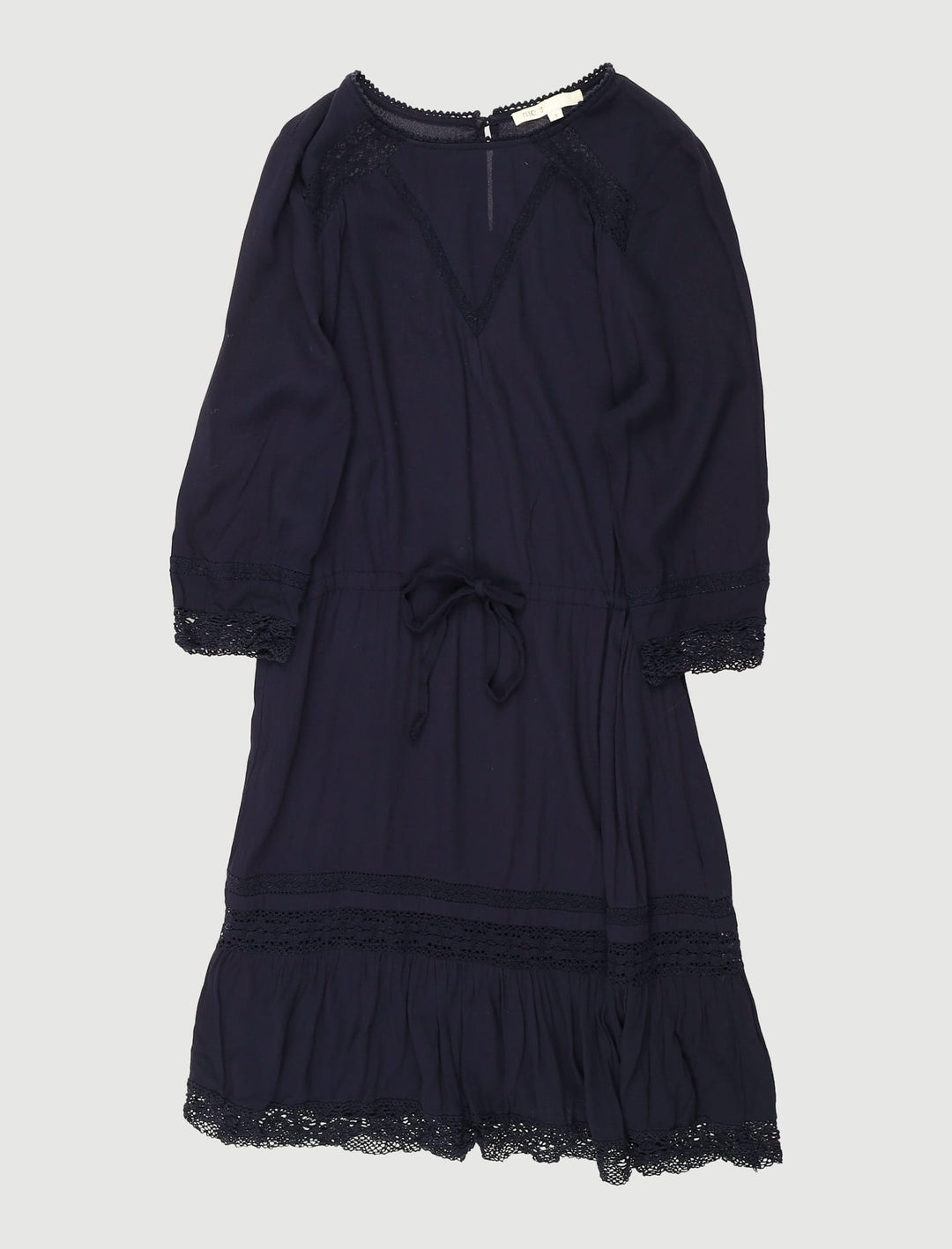 Robe Fluide Avec Dentelle - Taille S/36