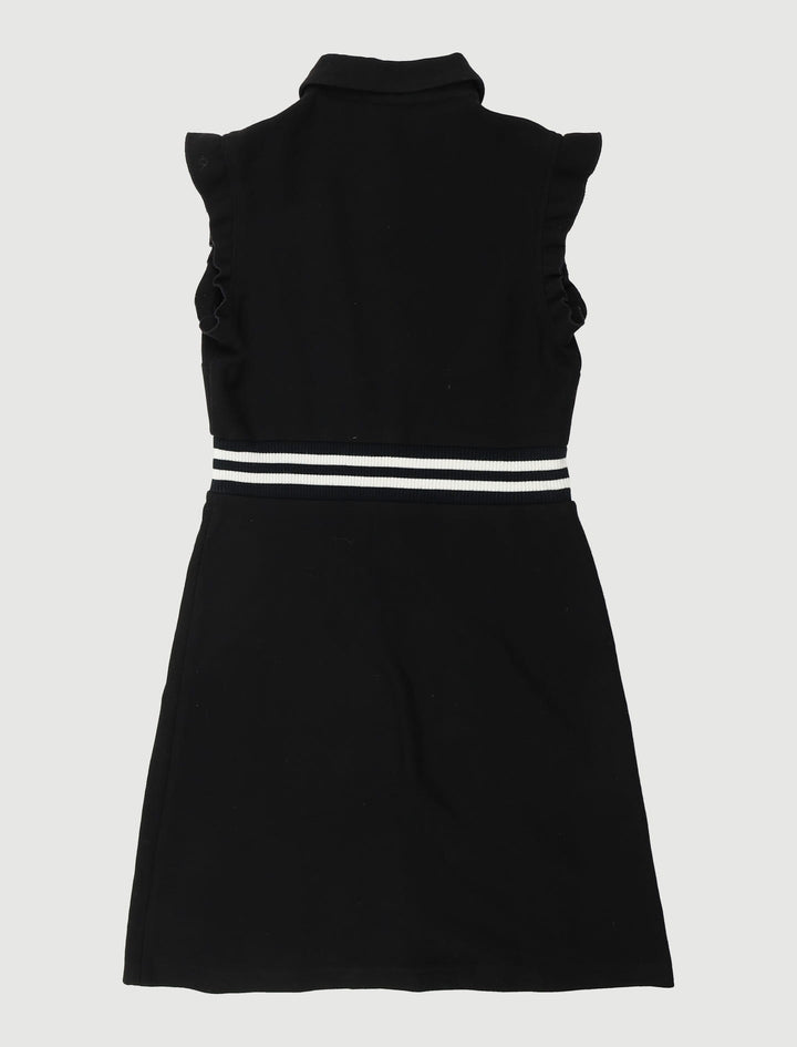 Robe Trapèze En Crêpe Avec Volants - Taille M/38