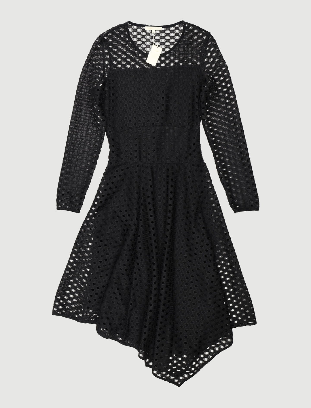 Robe Longue Asymétrique En Dentelle - Taille S/36