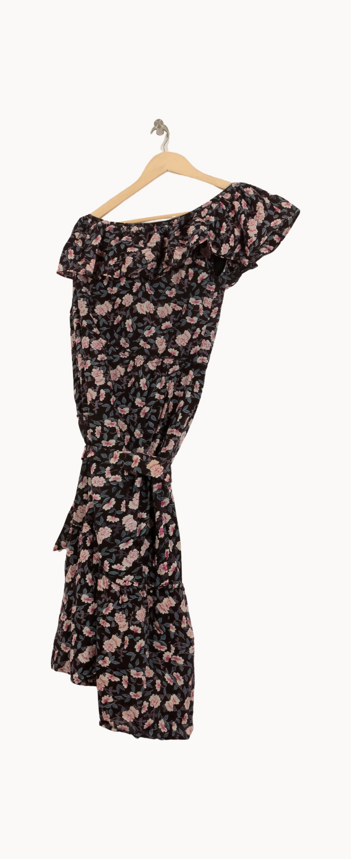 Robe Longue Noire et Fleurie - Taille S/36 de la marque Petite Mendigote | PARAD53571 - Vendu par Paradigme - Image 4