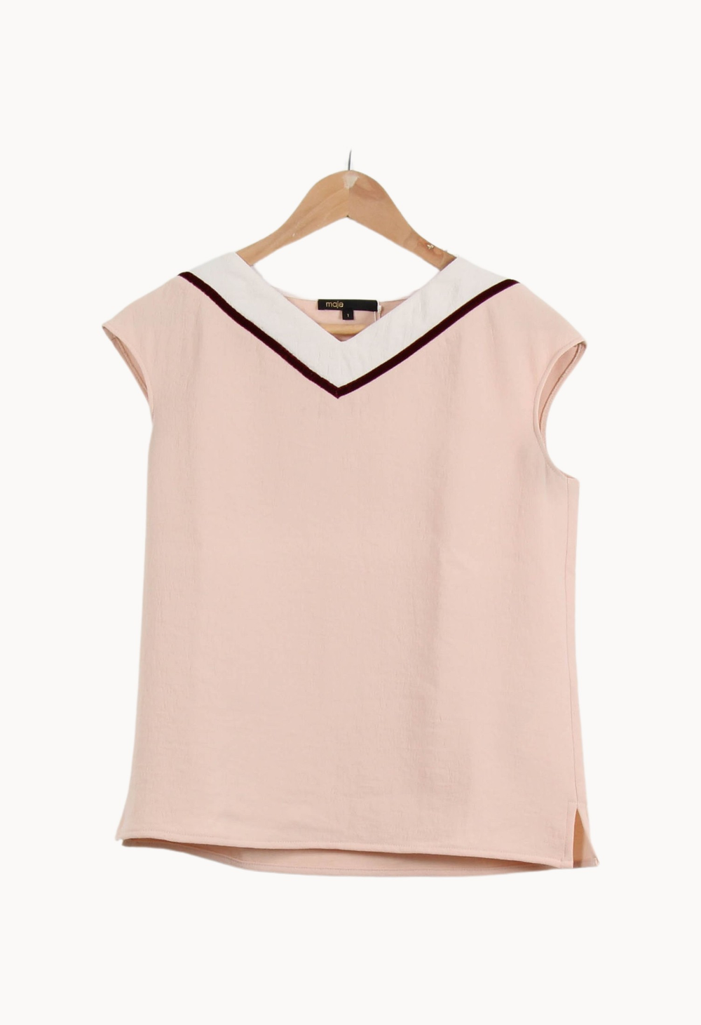Débardeur Rose et Blanc - Taille S/36 de la marque Maje | PARAD66848 - Vendu par Paradigme - Image 2