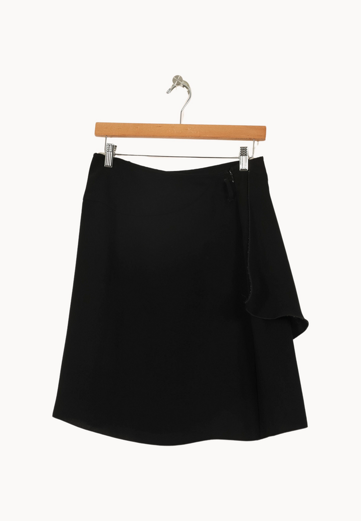 Jupe Portefeuille Noire - Taille M/38 de la marque Caroll | PARAD66959 - Vendu par Paradigme - Image 2